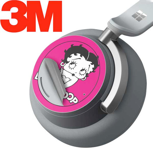 Betty Boop Pink Background Surface Headphones Skin